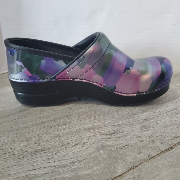 Dansko Professional‎ Mystic Patent Leather Nursing Clog Sz 39/9 Purple Podiatric - Picture 5 of 9